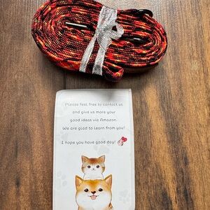 Red and Black Plaid Dog Leash